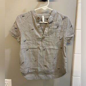 Rylee + Cru Paper Airplane Linen Top / Size 18-24m / EUC